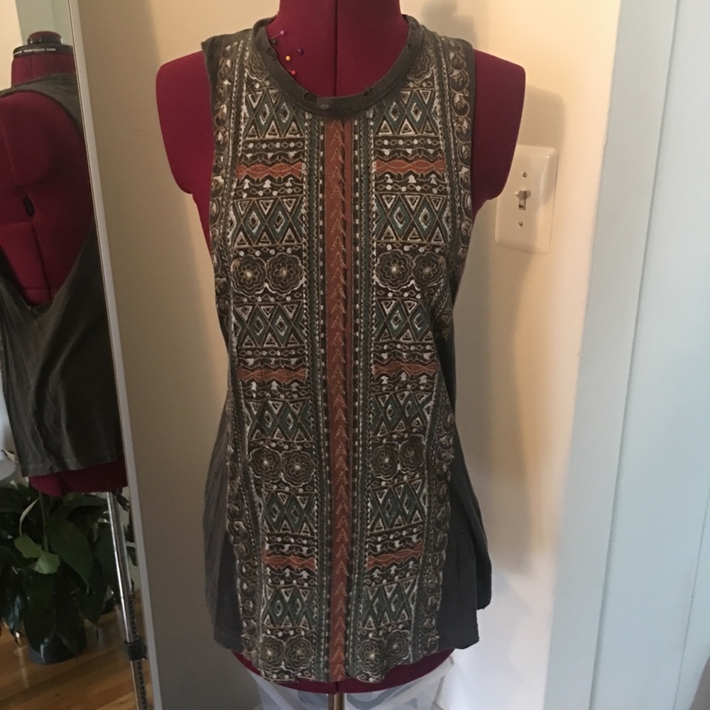 Urban Outfitters Aztec Tank Shirt